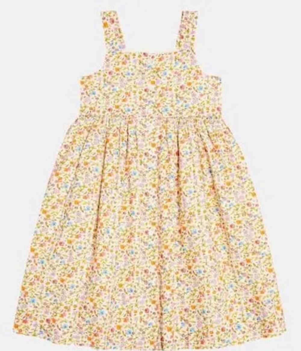 Bonpoint Laly Floral Print Midi Dress Sz. 4A